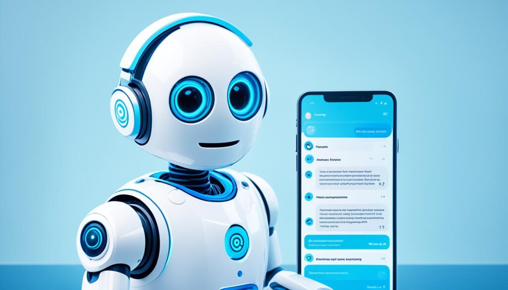AI-powered chatbot providing customer support
